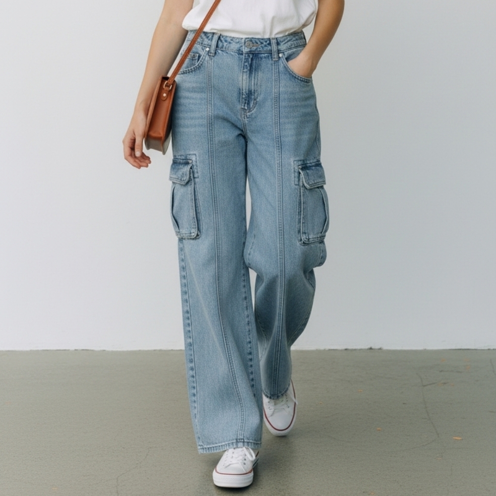 Old Navy Kids Blue Cargo Jeans